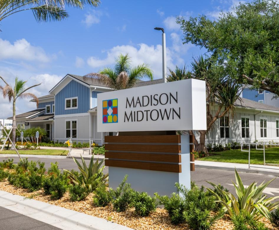 exterior view of the property